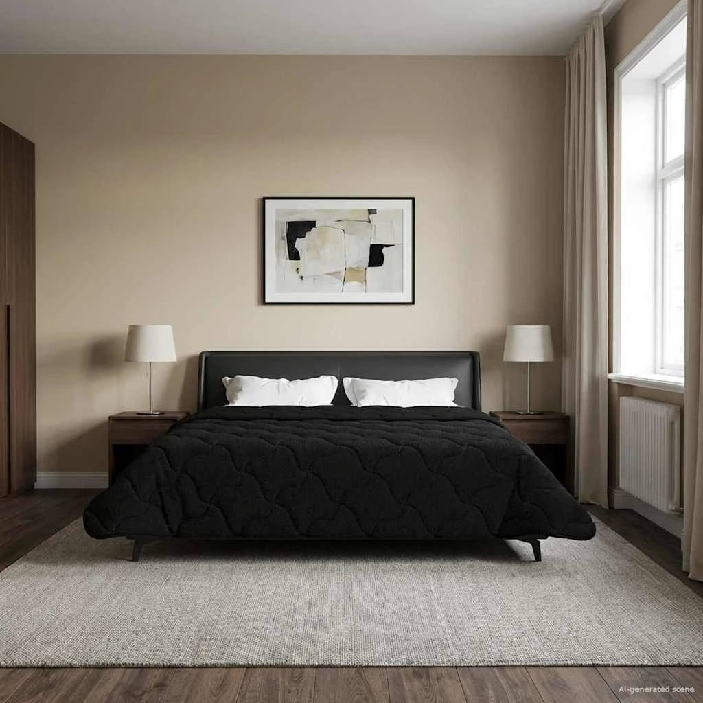 vidaXL Sommerdyne 240 x 260 cm - Sort