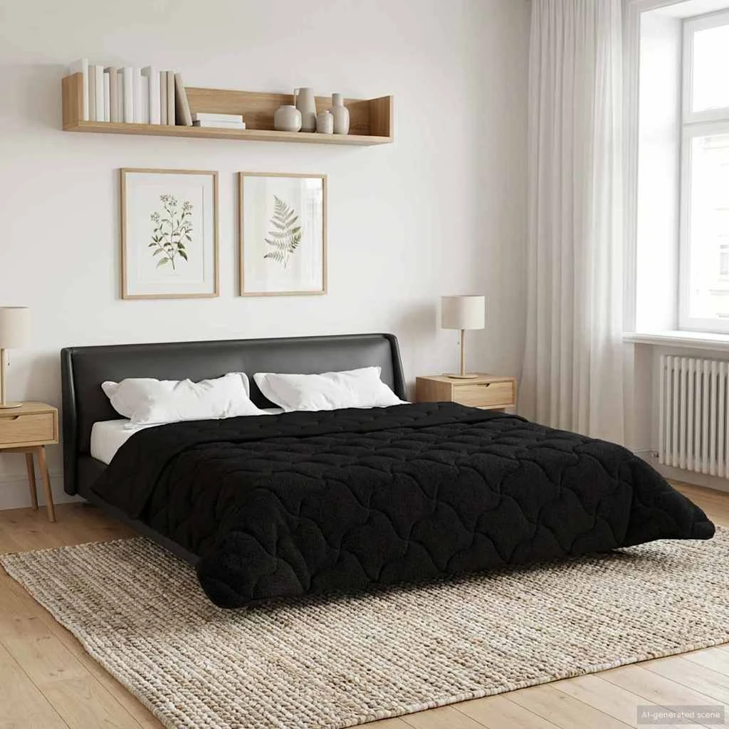 vidaXL Sommerdyne 200 x 240 cm - Sort