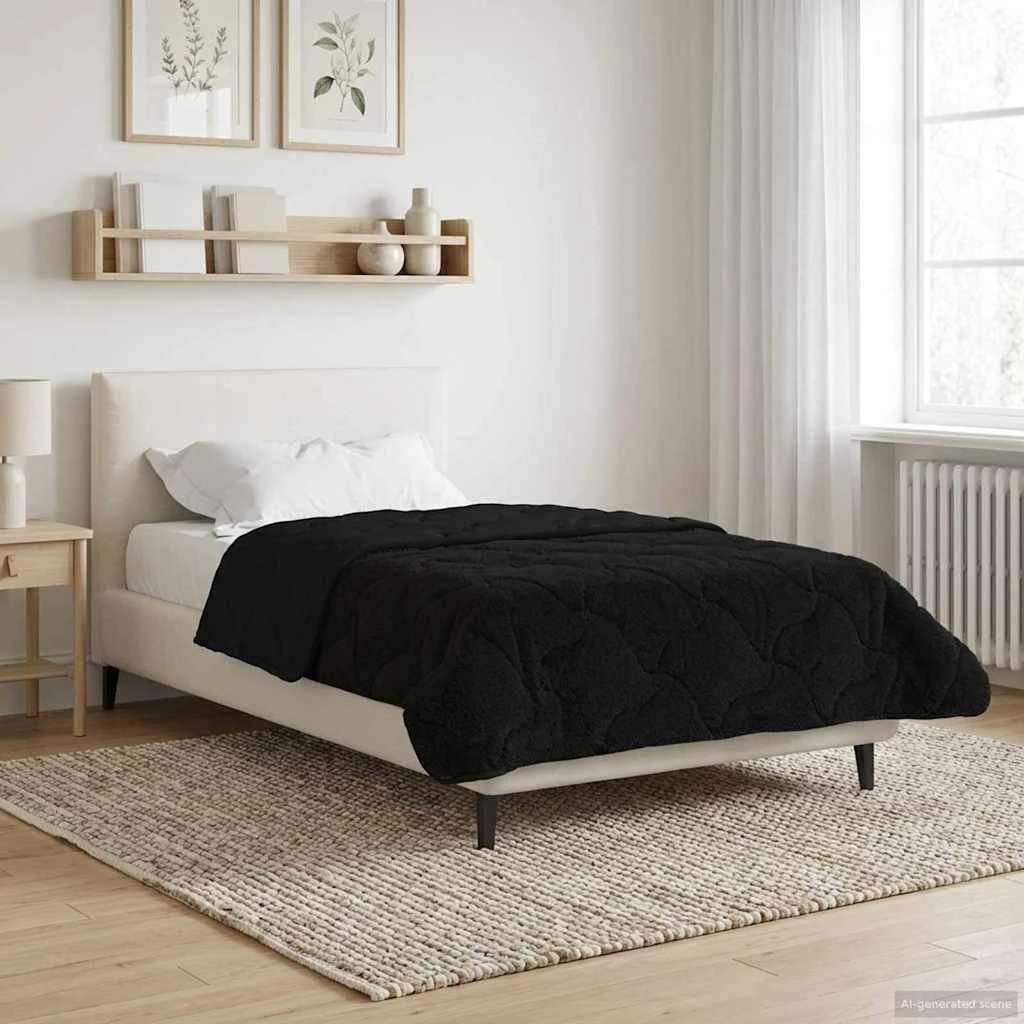 vidaXL Sommerdyne 155 x 200 cm - Sort