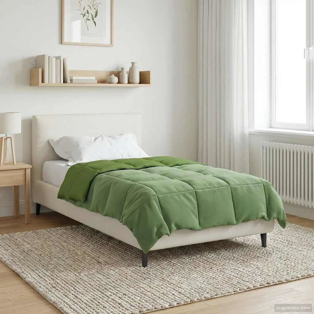 vidaXL Vinterdyne 155 x 220 cm i grøn mikrofiber