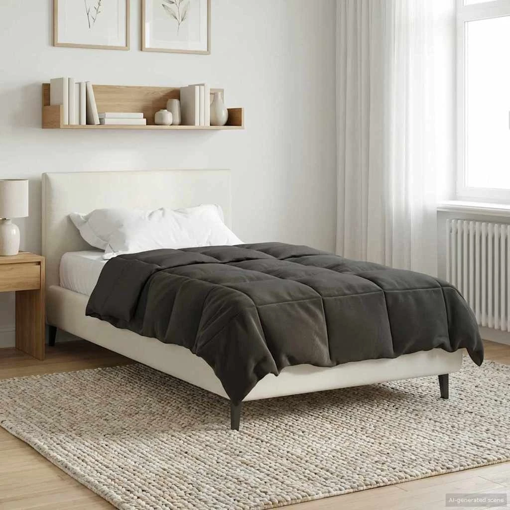 vidaXL Sommerdyne 155 x 220 cm i Mikrofiber - Antracit