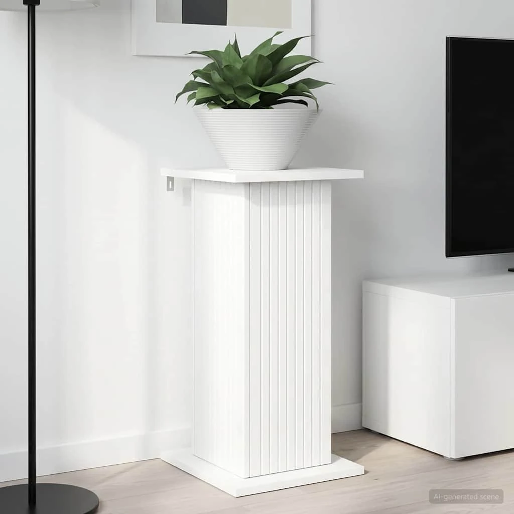 vidaXL Planteholder Hvid 30,5 x 30 x 60,5 cm i træ