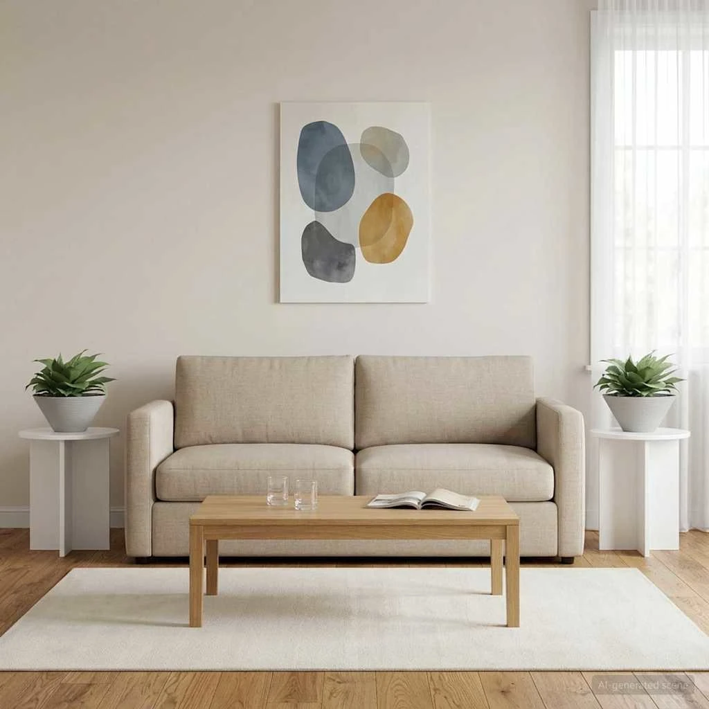 vidaXL Planteholder 2 stk. Hvid højglans 40x40x40 cm