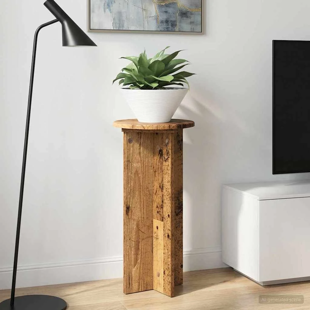 vidaXL Planteholder 2 stk. Gammelt træ 29,5 x 29,5 x 60 cm