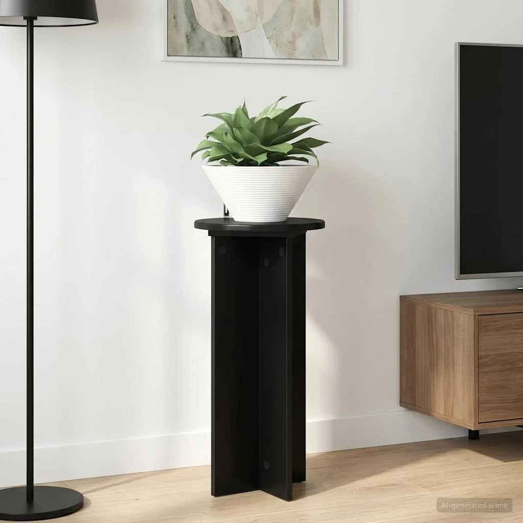 vidaXL Planteholder 2 stk. Sort 29,5 x 29,5 x 60 cm i træ