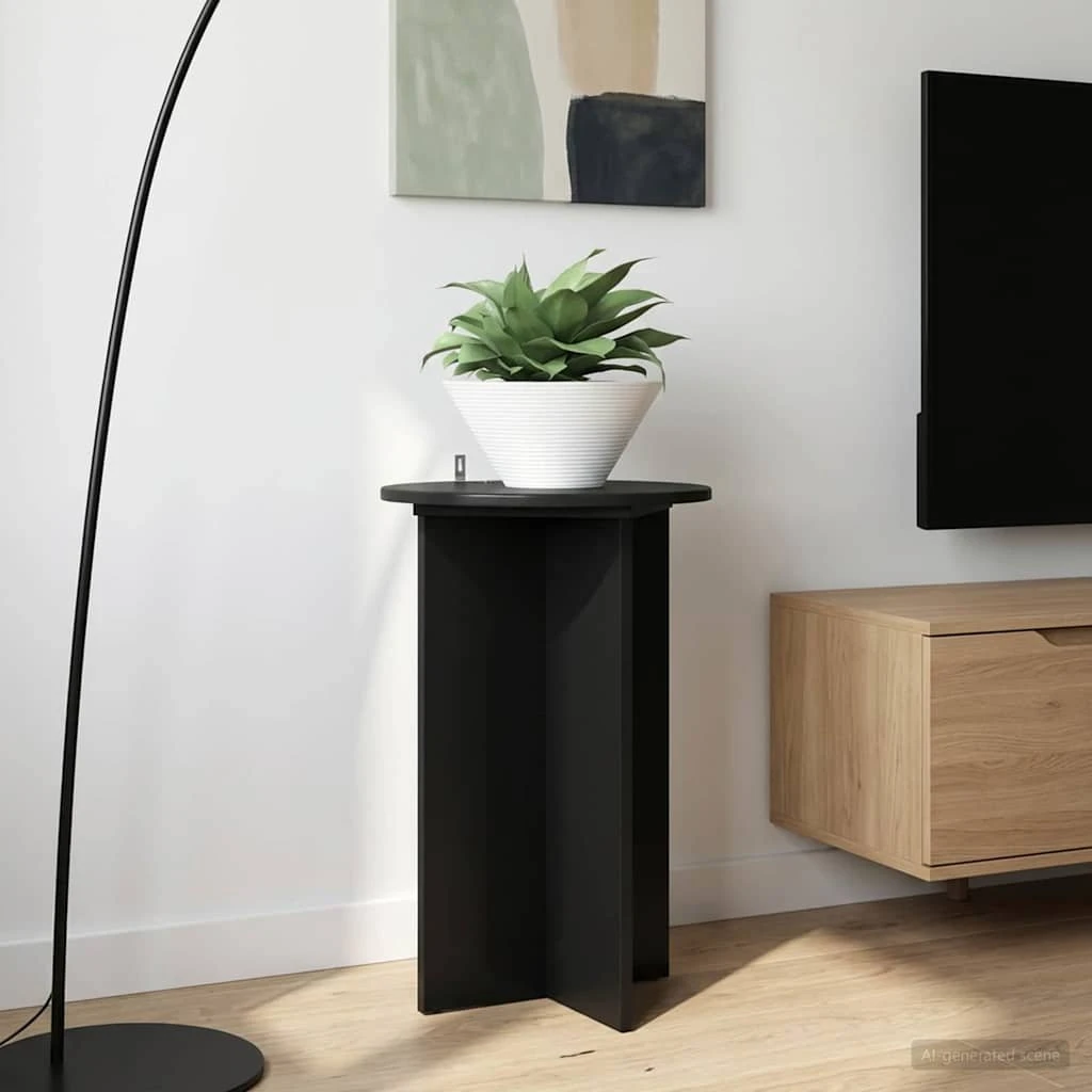 vidaXL Planteholder 2 stk. Sort Ø40 x 60 cm i konstrueret træ