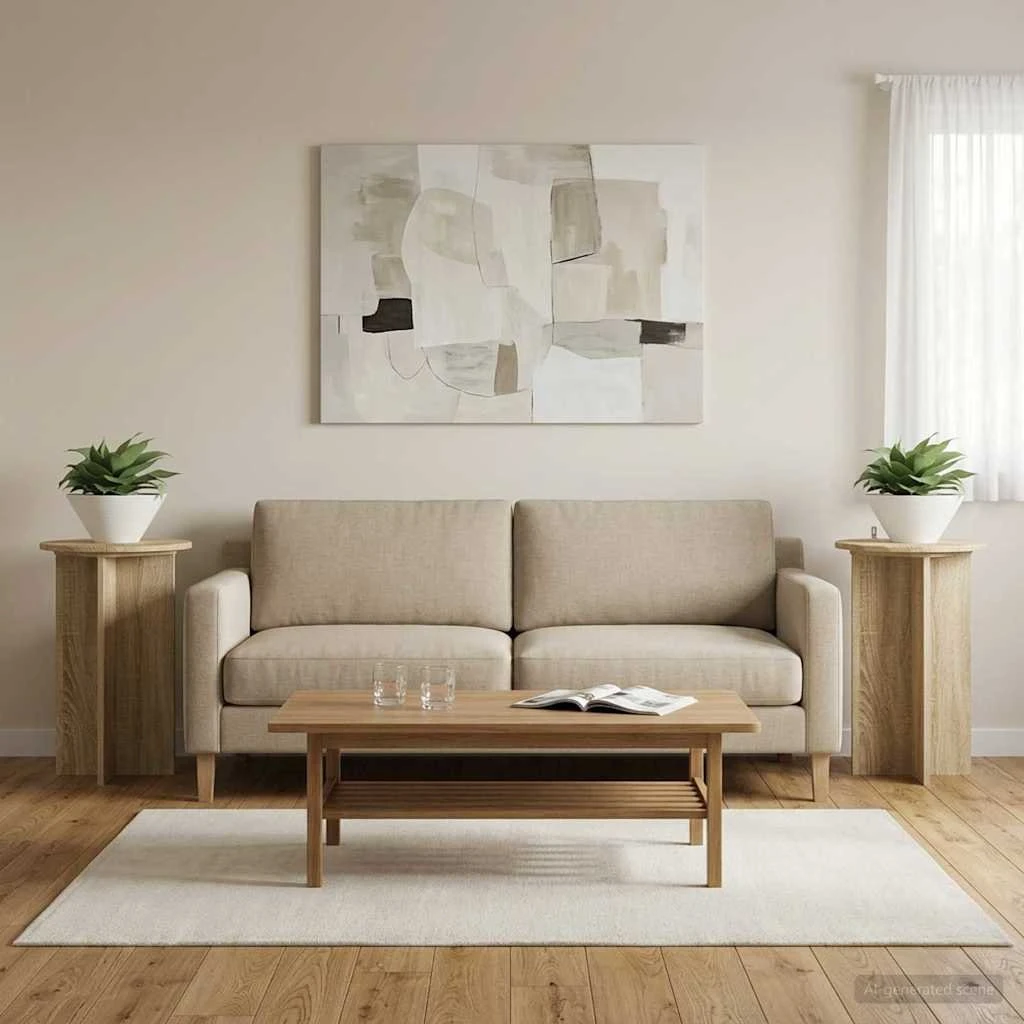 vidaXL Planteholder 2 stk. Sonoma-eg Ø40 x 60 cm