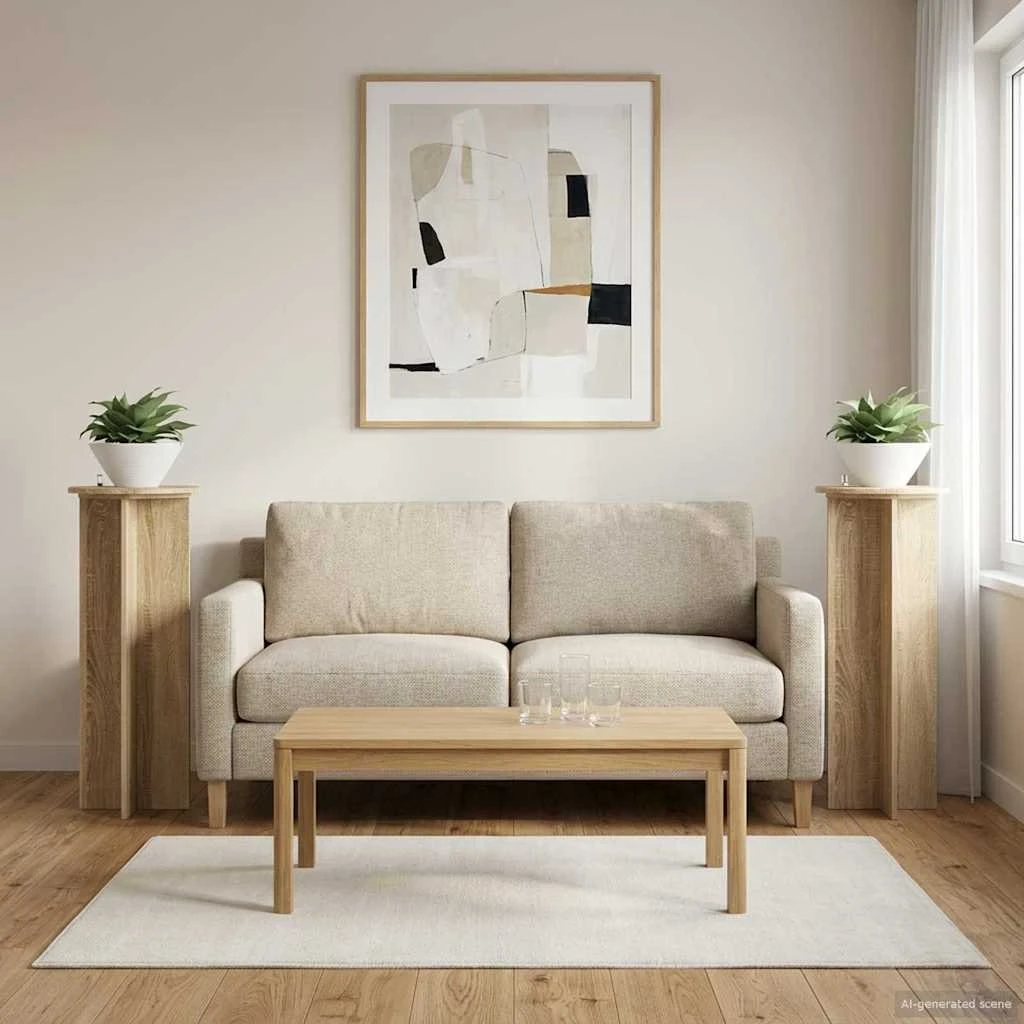 vidaXL Planteholder Sonoma-eg 2 stk. Ø40 x 100 cm