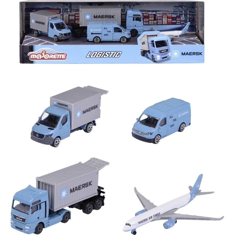 Majorette Maersk Gaveæske 4 Metal Køretøjer