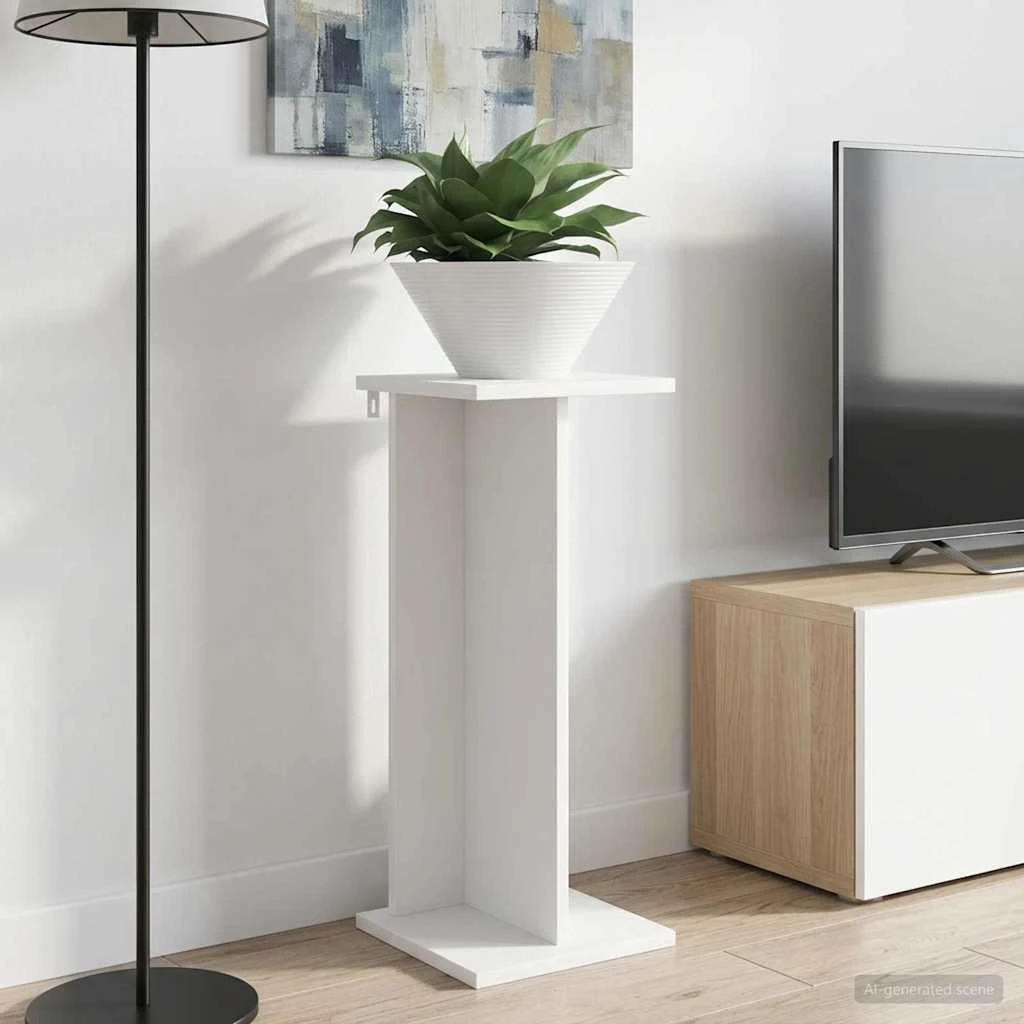 vidaXL Planteholder 2 stk. Hvid 25 x 25,5 x 60,5 cm