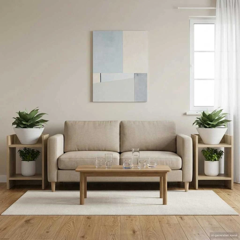 vidaXL Planteholder 2 stk. Sonoma-eg 30x30x40 cm