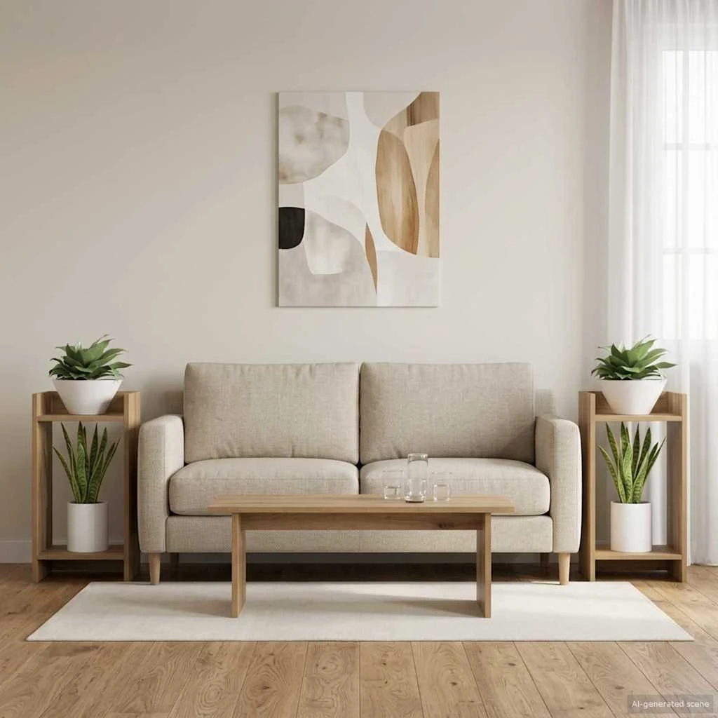 vidaXL Planteholder 2 stk. Artisan-eg 30x30x60 cm