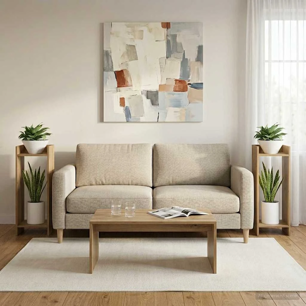 vidaXL Planteholder 2 stk. Artisan-eg 30x30x80 cm