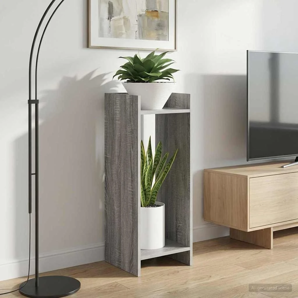 vidaXL Planteholder Grå Sonoma 30x30x80 cm