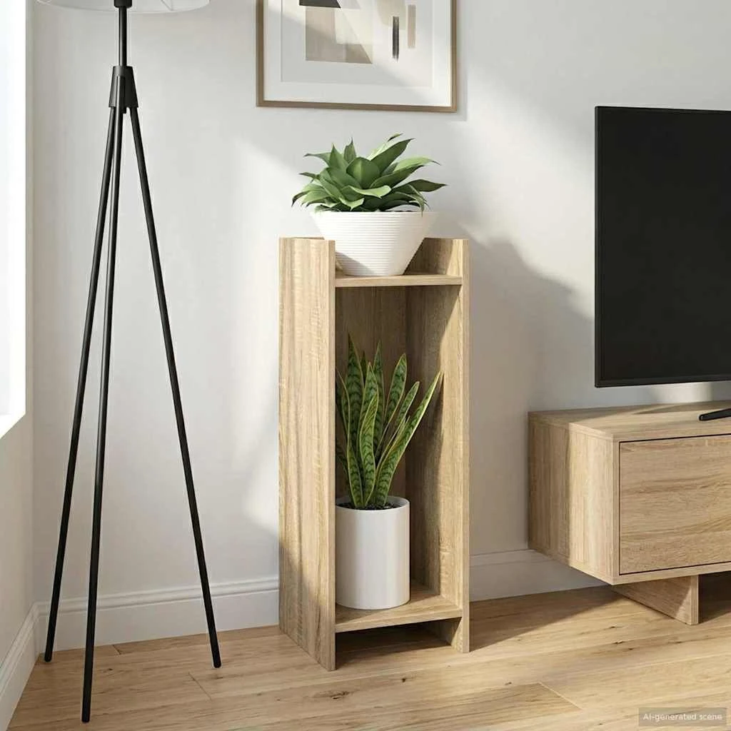 vidaXL Planteholder Sonoma-eg 30x30x80 cm