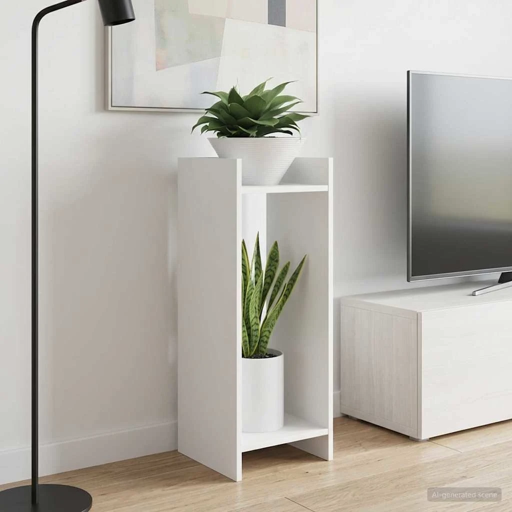 vidaXL Planteholder 2 stk. Hvid 30 x 30 x 80 cm