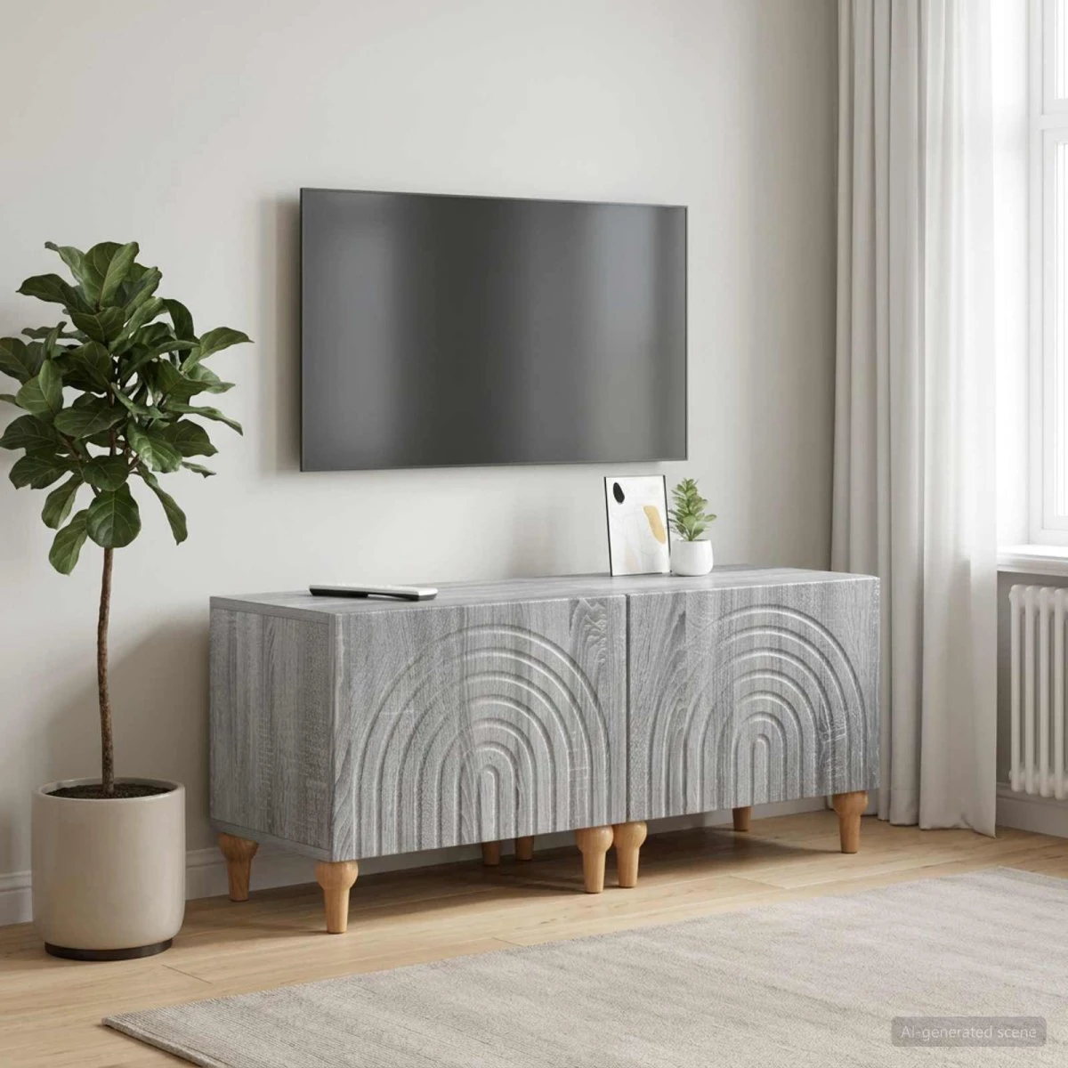 vidaXL TV-skab i Grå Sonoma - 98 x 35 x 43 cm