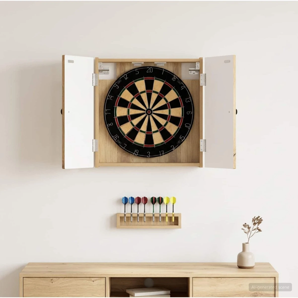 vidaXL Dartskab Artisan-eg 52,5 x 53,5 cm