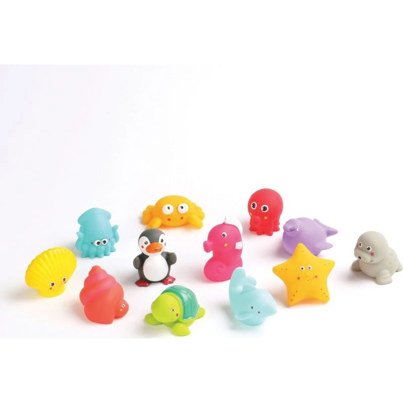 LUDI Badelegetøj – 12 farverige badedyr
