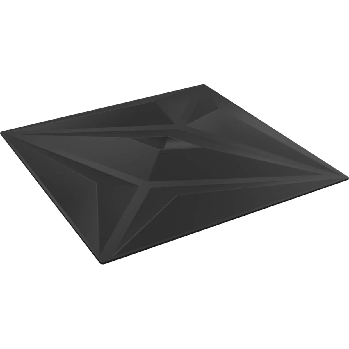 vidaXL 3D Vægpaneler Sort Stjerne XPS Skum, 48 stk. (50x50 cm)