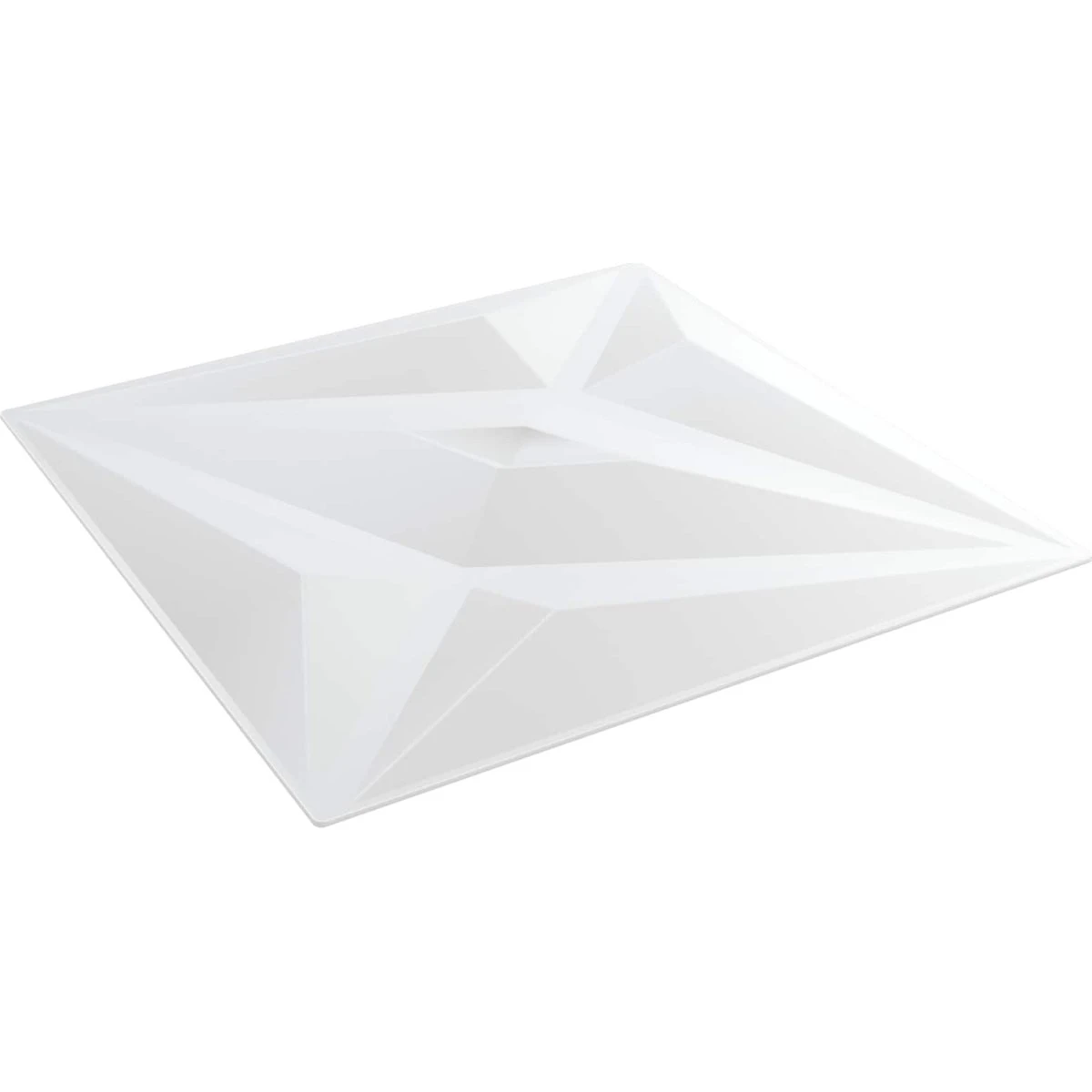vidaXL Vægpaneler 12 stk. 50x50 cm Hvid Stjerne XPS Skum