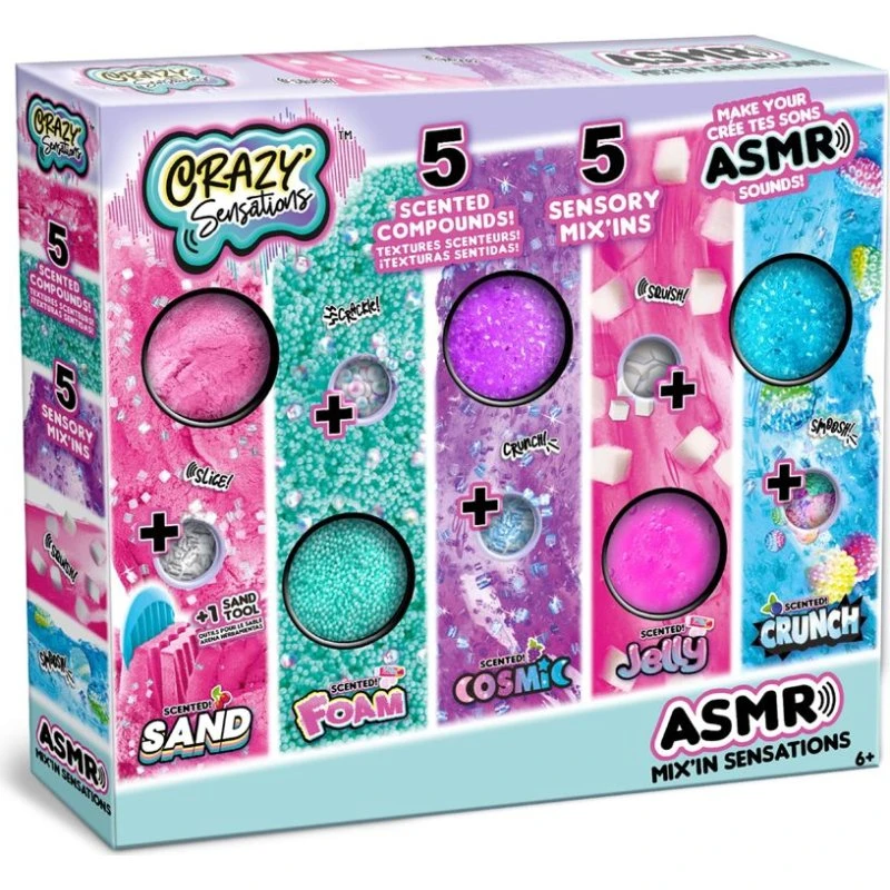 Crazy Sensations ASMR 5-pak – Teksturkit til sanseleg