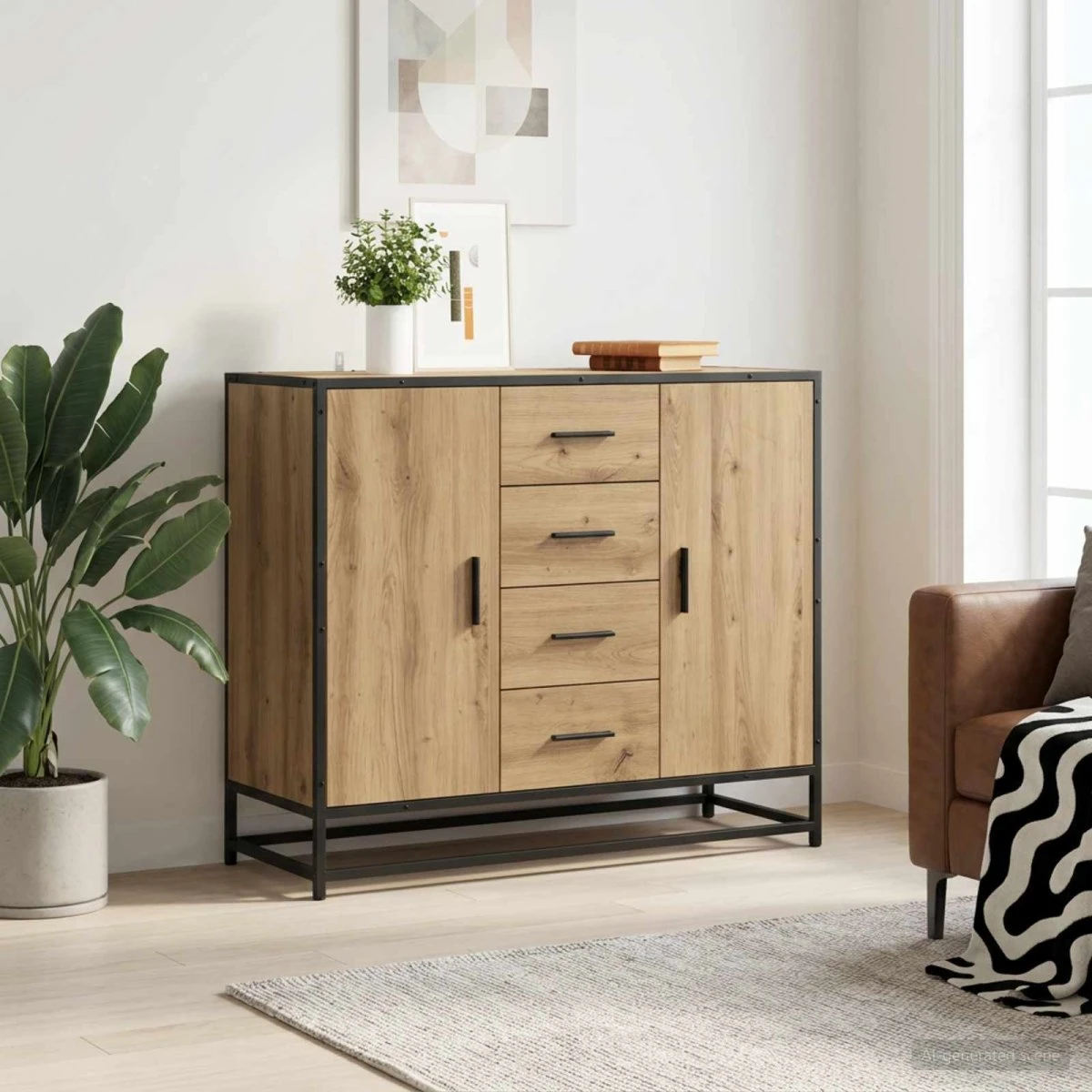vidaXL Sideboard Artisan-eg, 92 x 35 x 76 cm