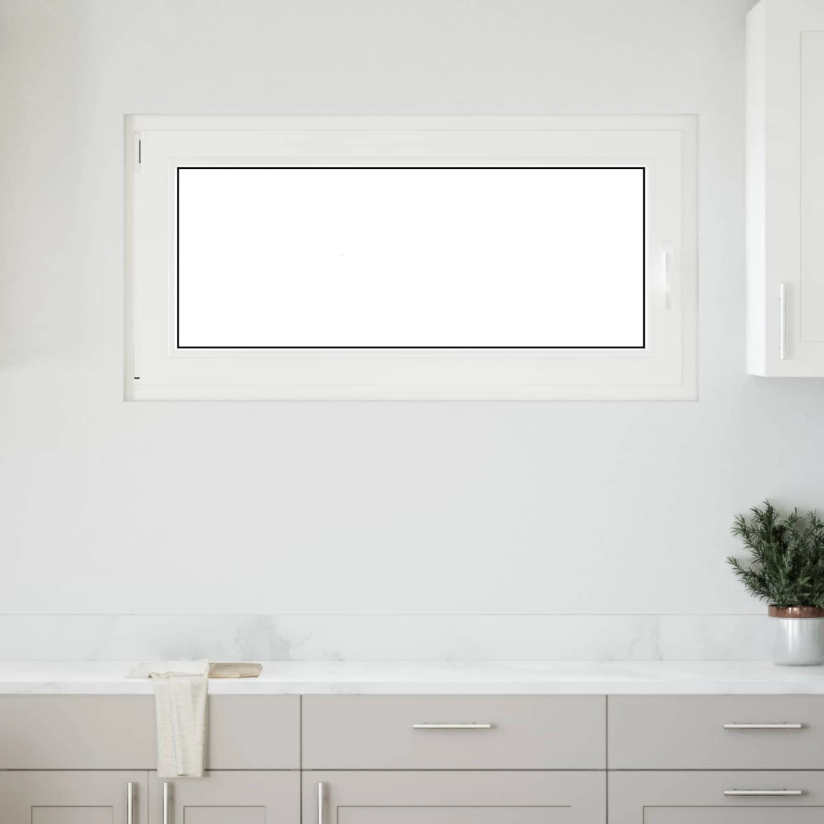 vidaXL RISOR Kældervindue 120 x 60 cm - Hvid