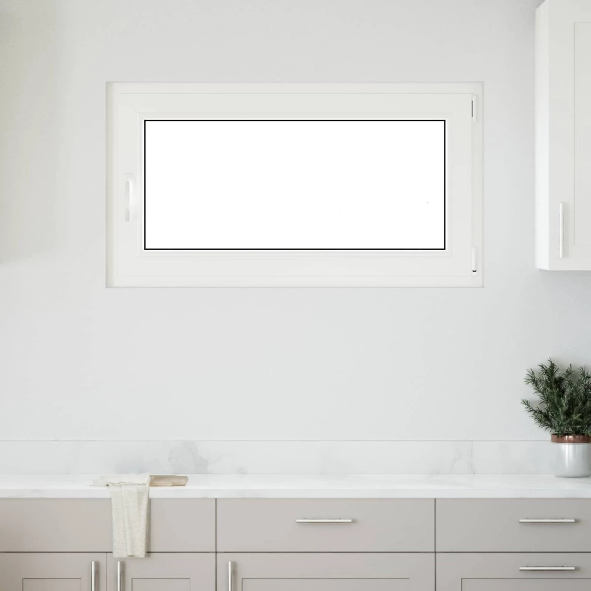 vidaXL RISOR Kældervindue hvid 110 x 60 cm