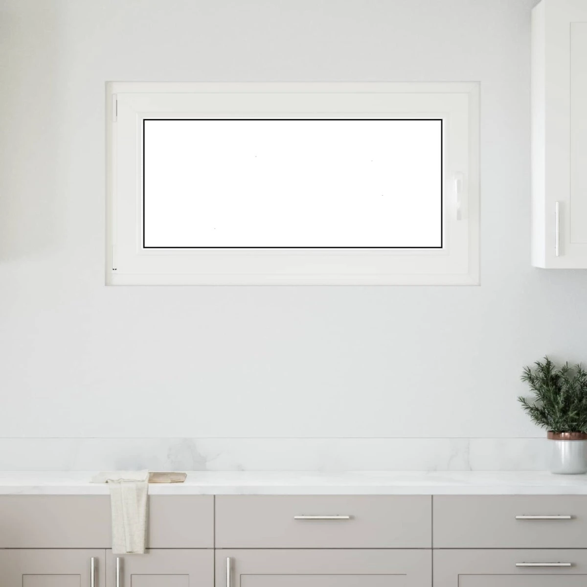 vidaXL RISOR Kældervindue 110 x 60 cm - Hvid
