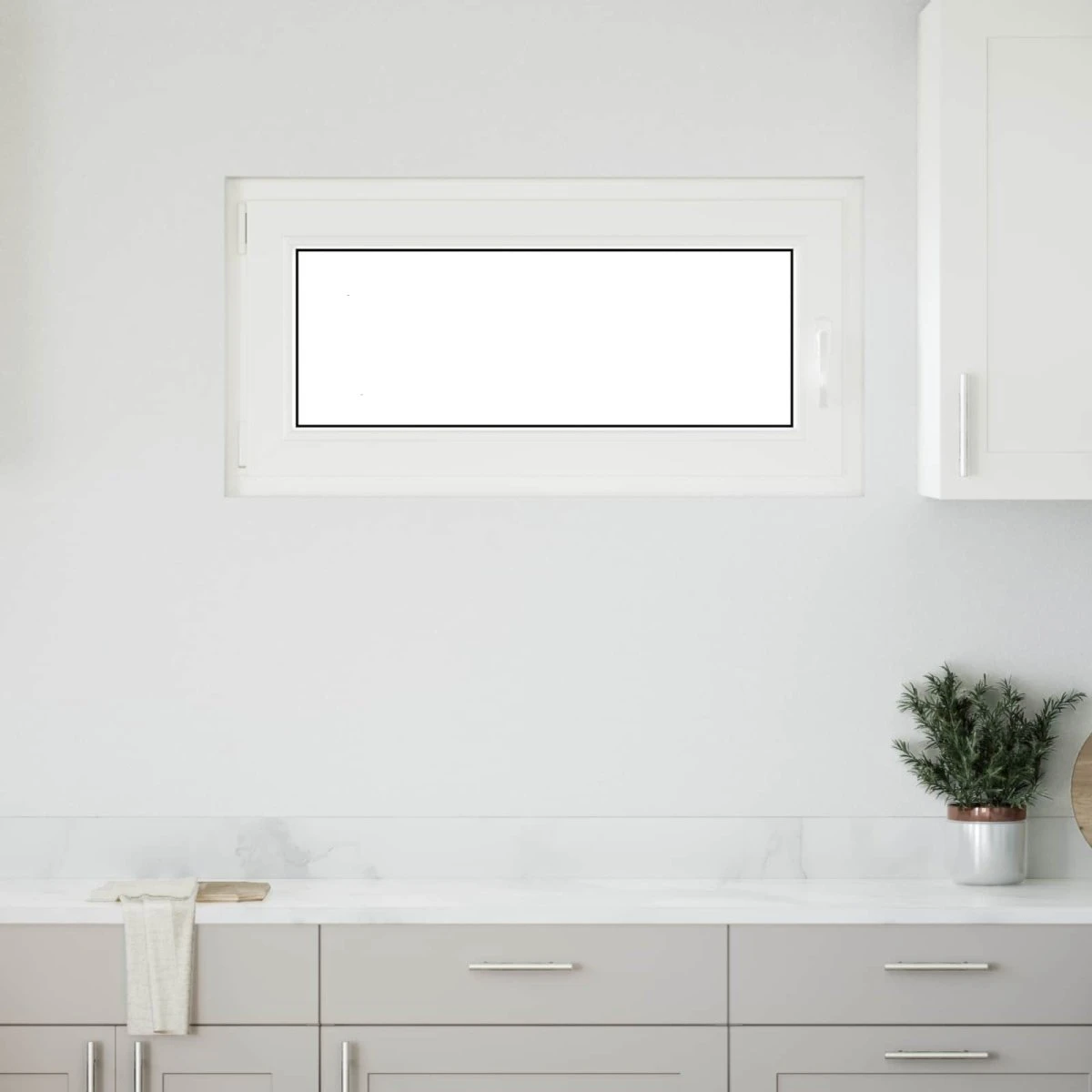 vidaXL RISOR Kældervindue hvid 100 x 50 cm