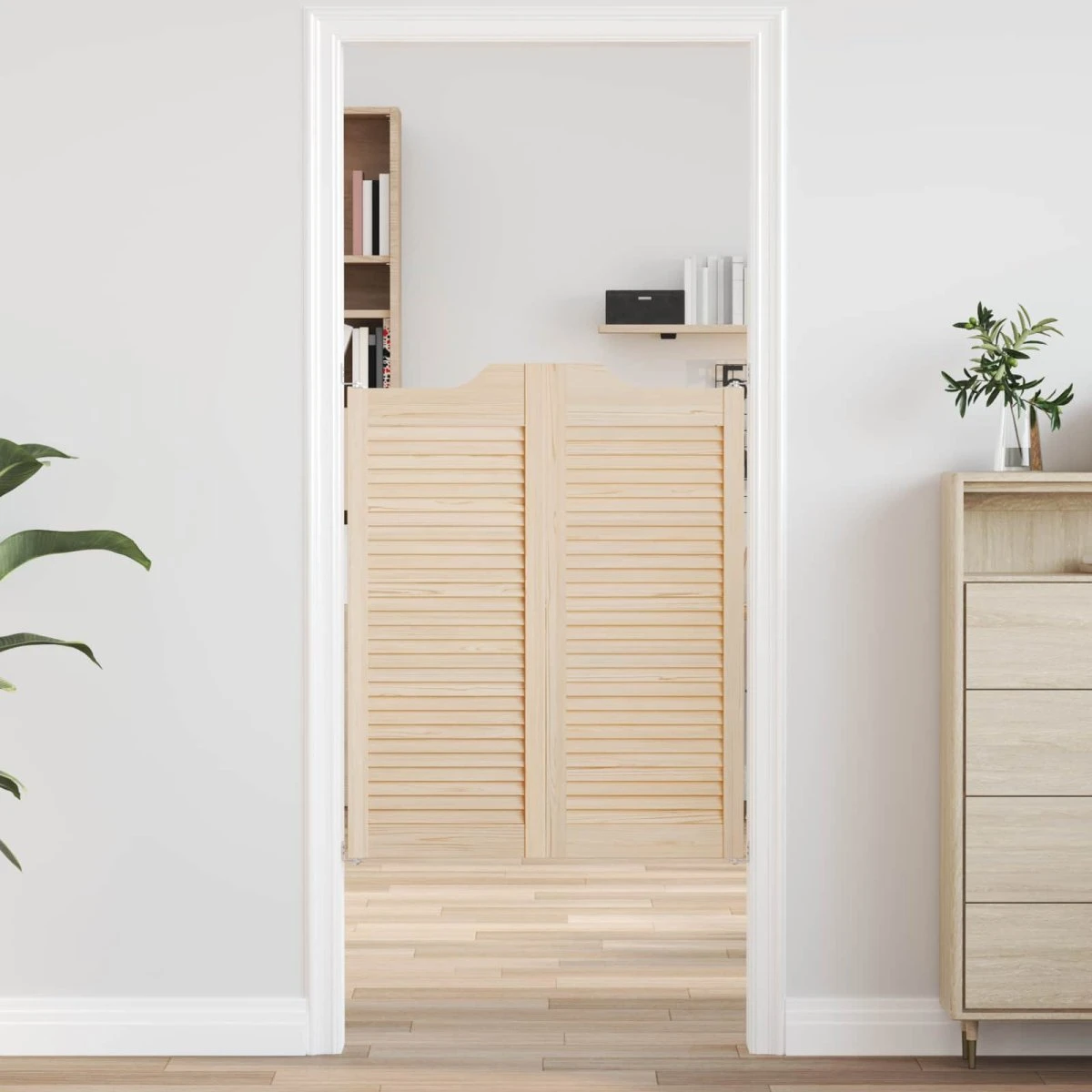vidaXL Svingdøre 100 x 40 cm i massivt fyrretræ, naturfarvet