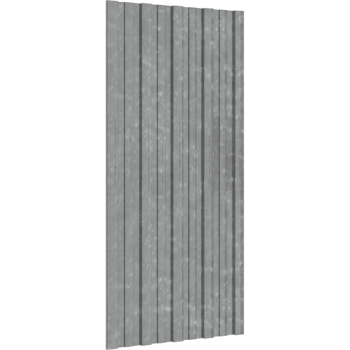 vidaXL Tagpanel 12 stk. Sølv 100 x 45 cm Galvaniseret stål