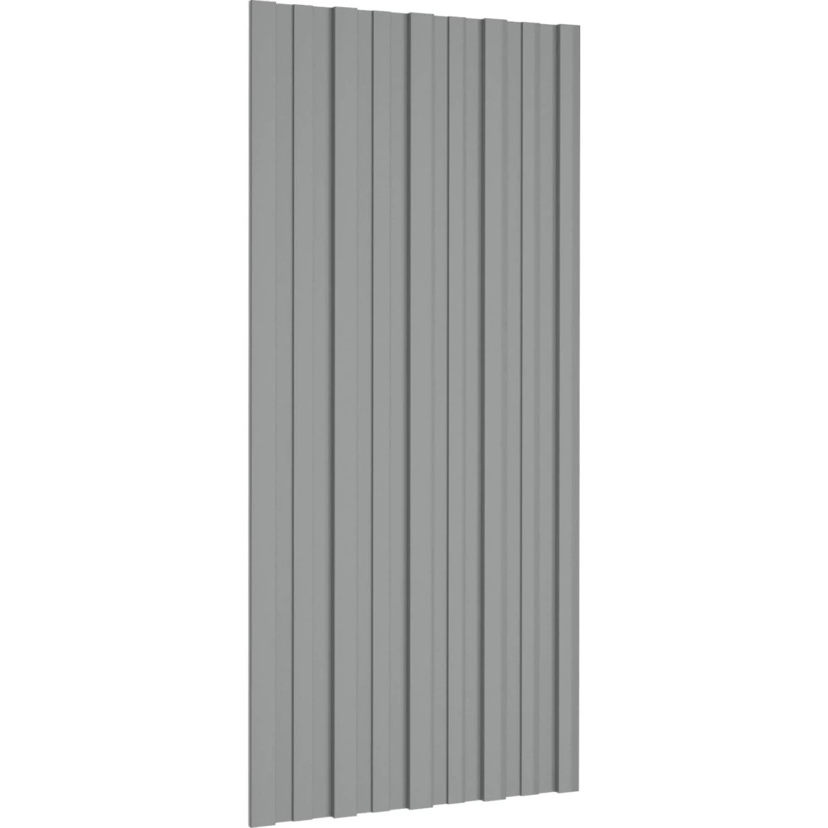 vidaXL Tagpanel 36 stk. Grå 100 x 45 cm Galvaniseret stål