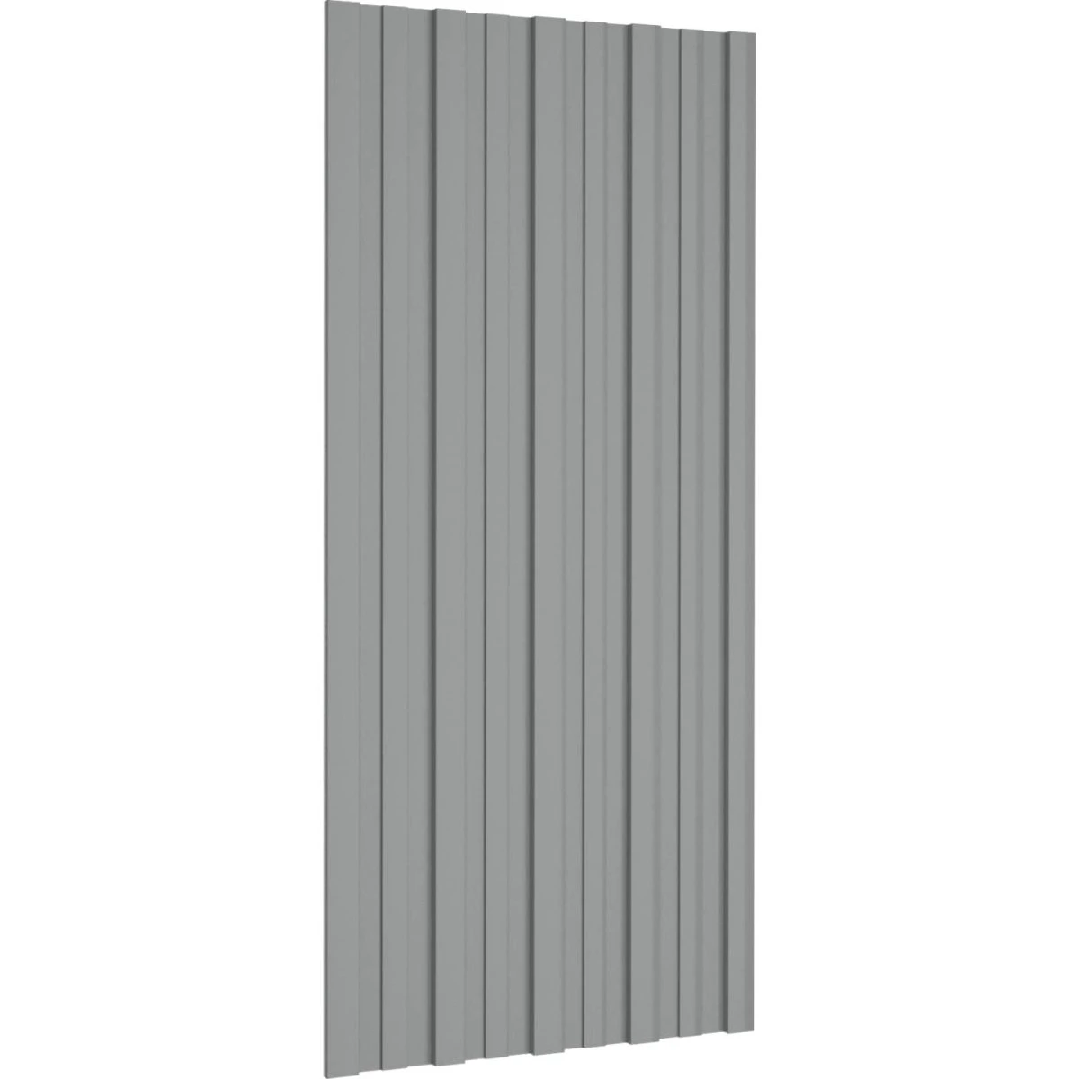 vidaXL Tagpanel 12 stk. Grå 100 x 45 cm Galvaniseret stål