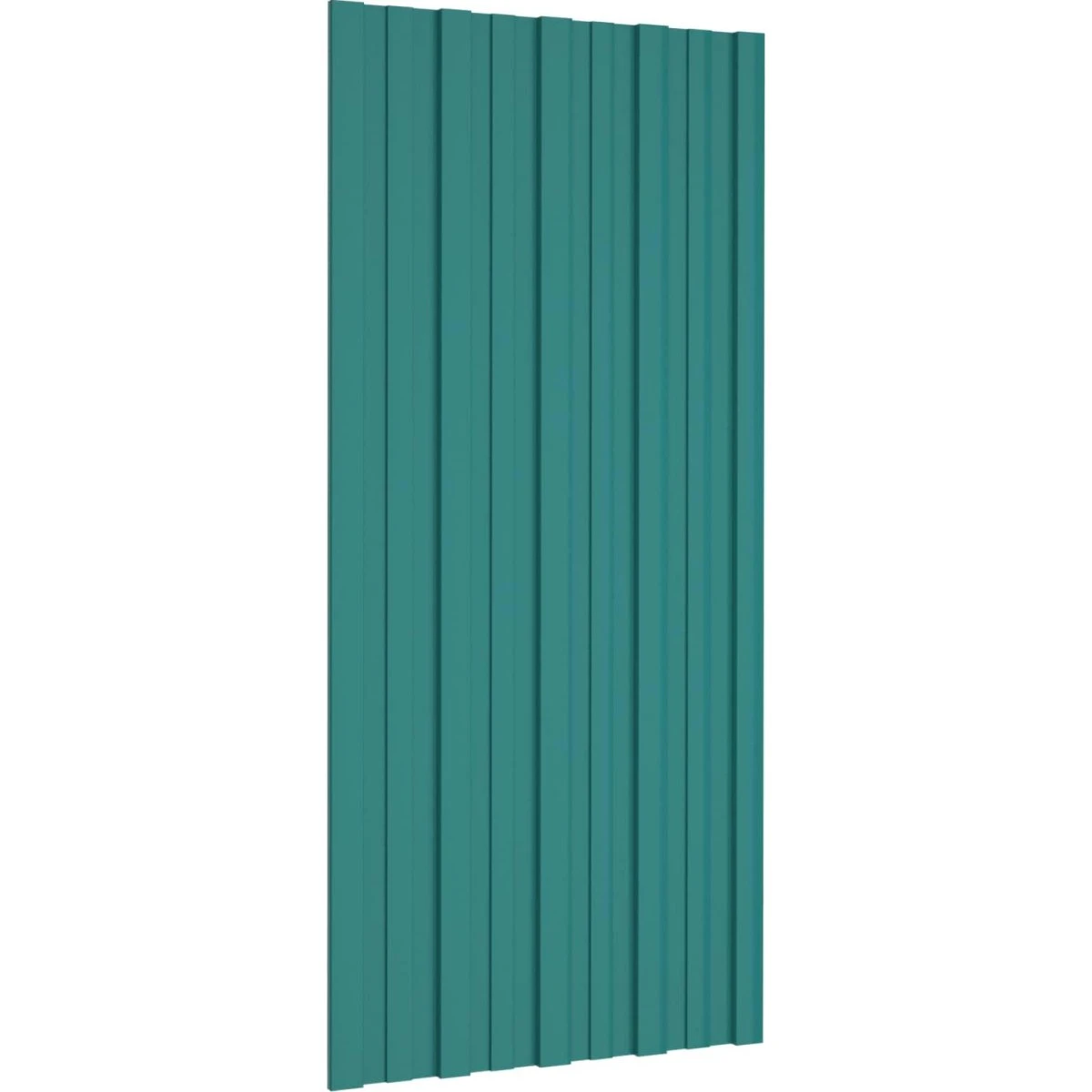 vidaXL Tagpanel 36 stk. Grøn 100 x 45 cm Galvaniseret stål