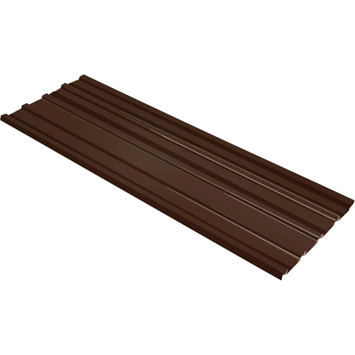 vidaXL Tagpanel 12 stk. Brun 129 x 45 cm Galvaniseret stål