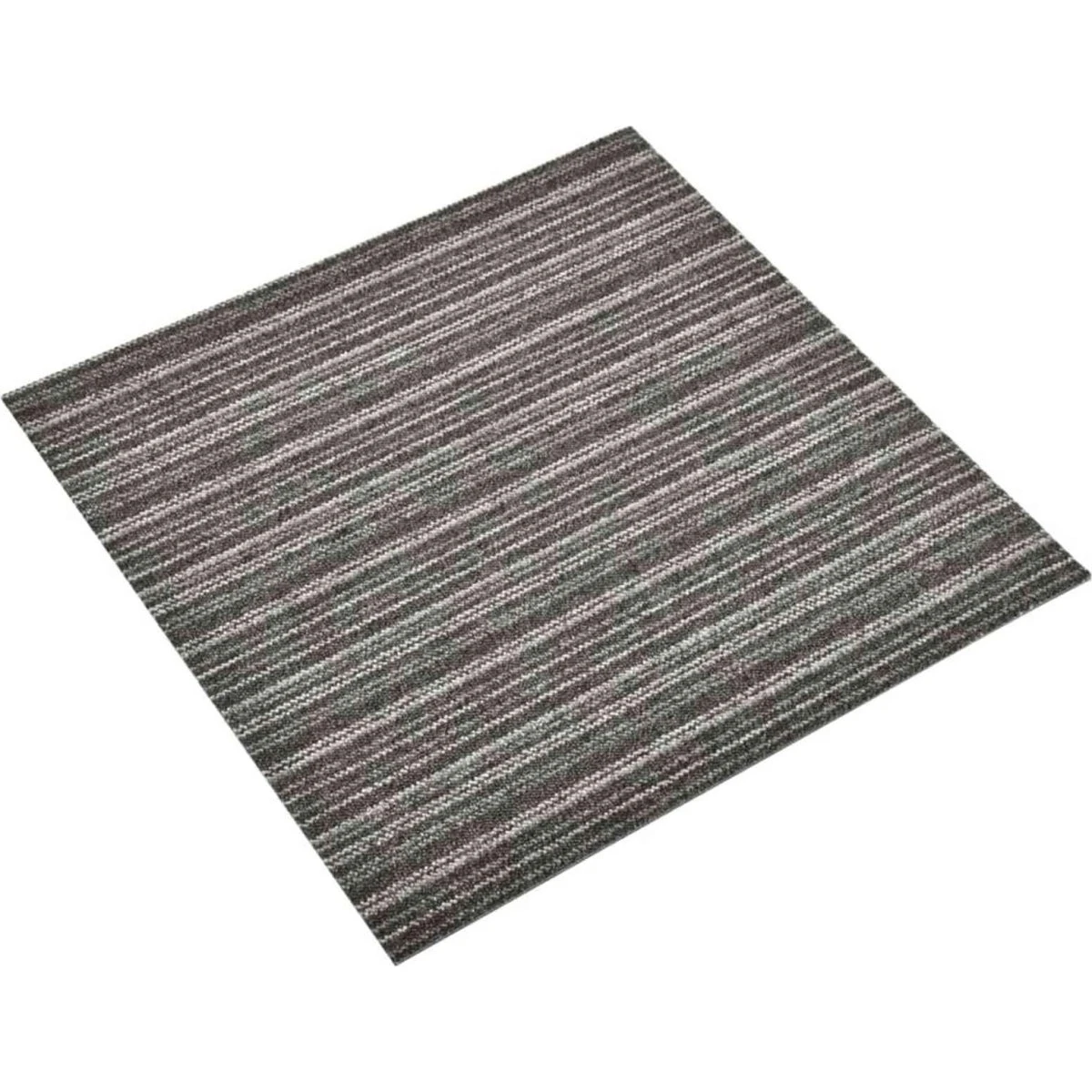 vidaXL Tæppefliser 20 stk. Stribet antracit 50x50 cm