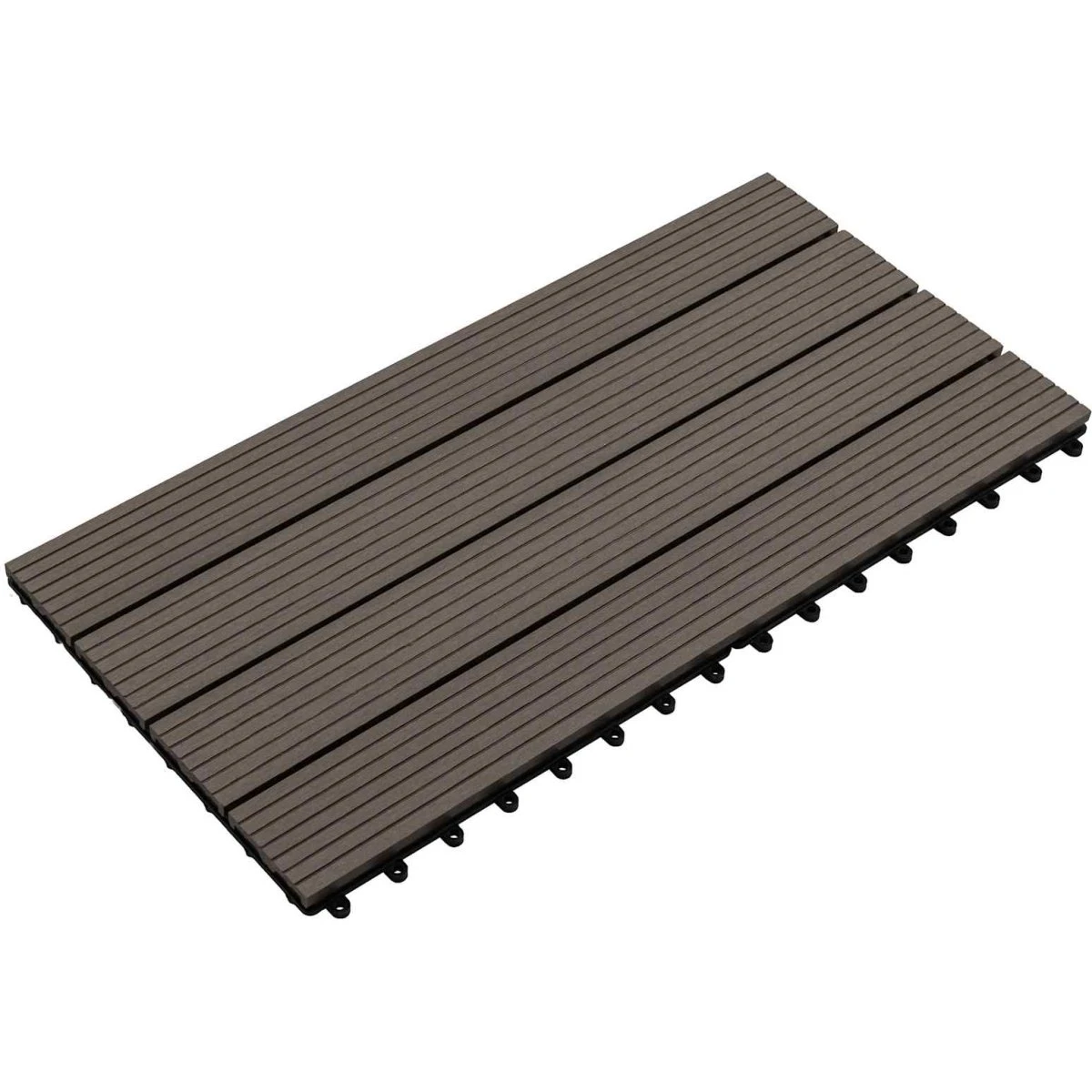 vidaXL Terrasse Flise 6 stk. Mørk Brun 60 x 30 cm WPC