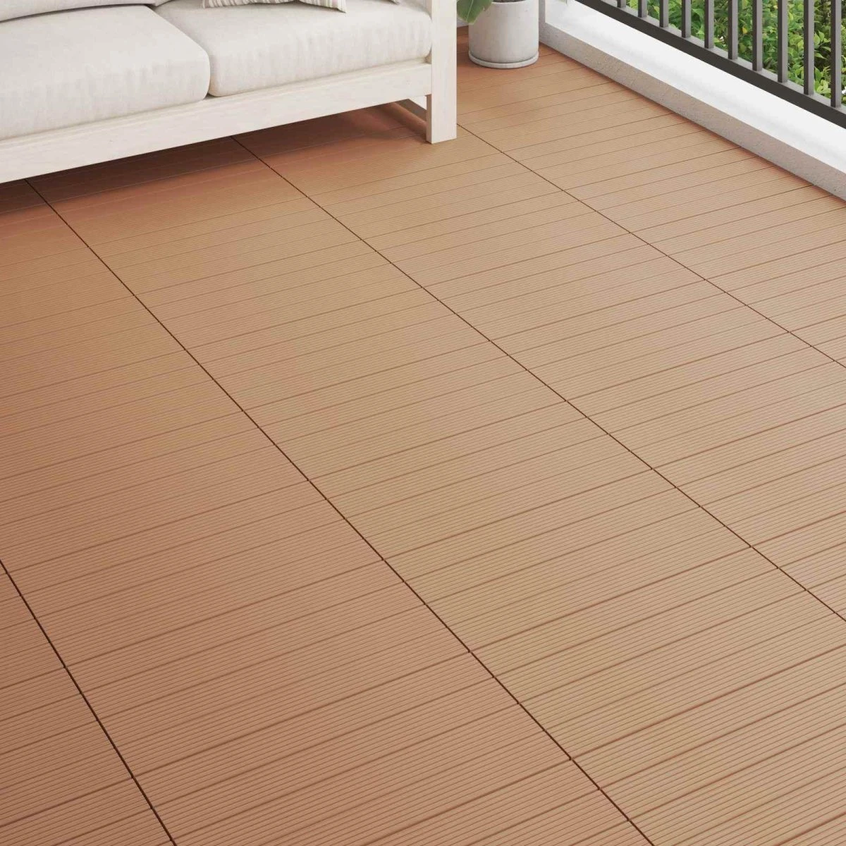 vidaXL Terrasse Flise 6 stk. Brun 60 x 30 cm WPC