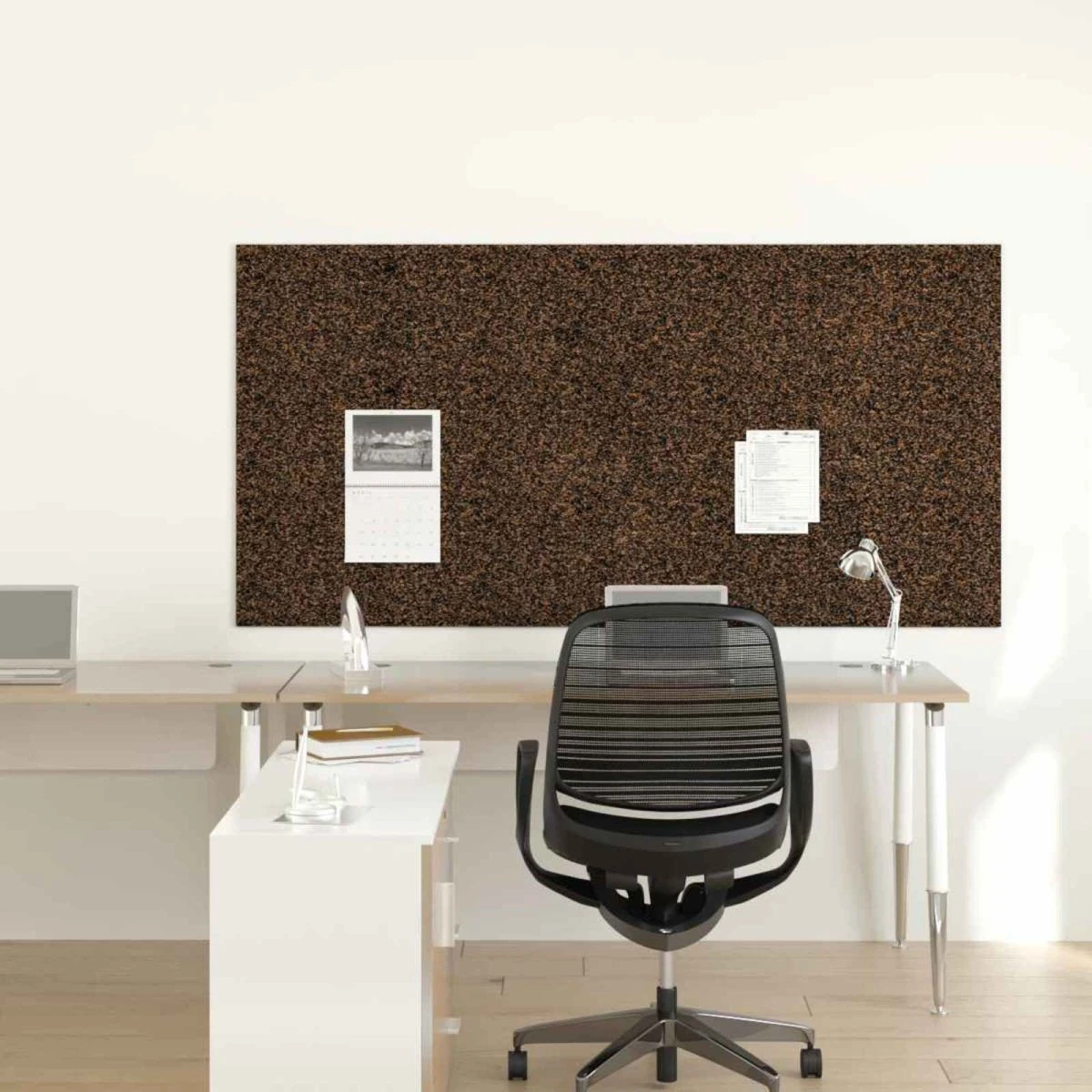 vidaXL Korkrulle Brun 100 x 200 cm med Gummibagside