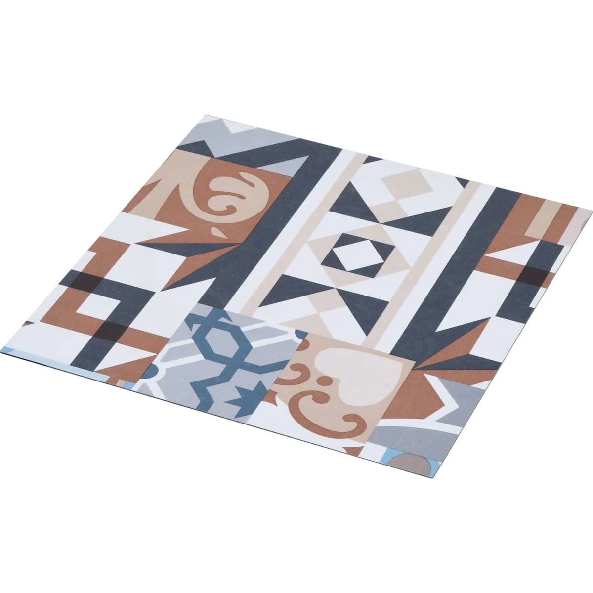vidaXL Selvklæbende Gulvplanker Mono Mønster, 30,5x30,5 cm, 20 stk.