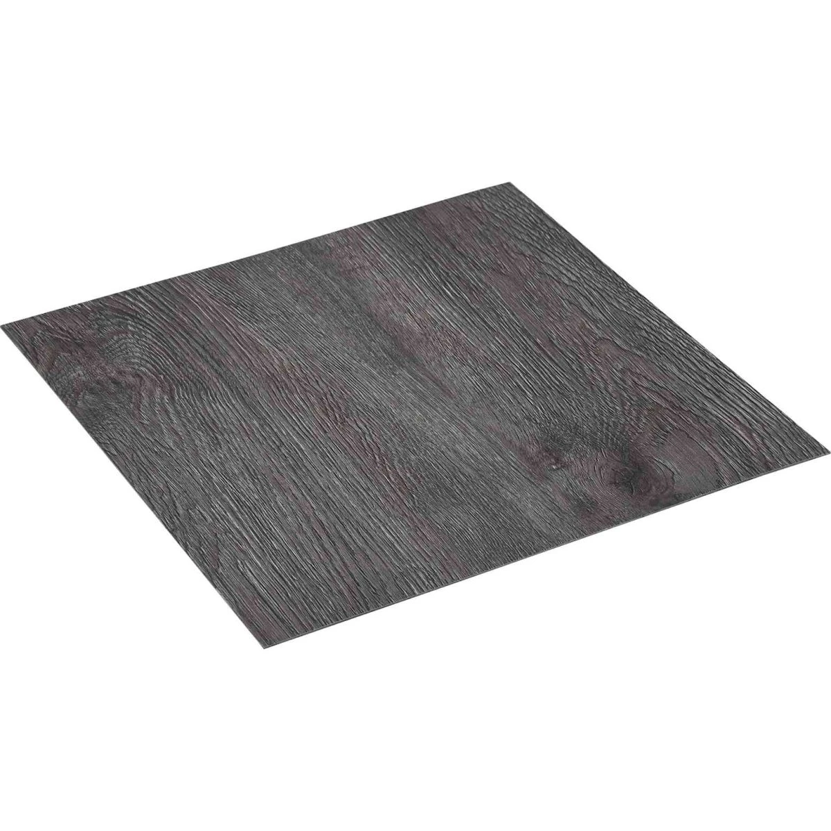 vidaXL Selvklæbende PVC-gulvplanker, Mørkebrun/Sort, 30,5 x 30,5 cm