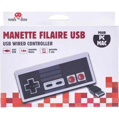 Retro NES USB-controller til PC/Mac – kablet