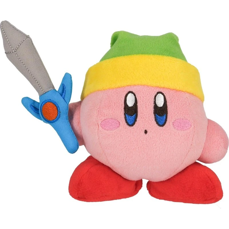 Kirby med Sværd 12 cm - Plys Bamse