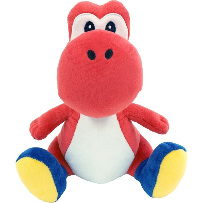 Rød Yoshi Bamse 20 cm – Super Mario officielt plys