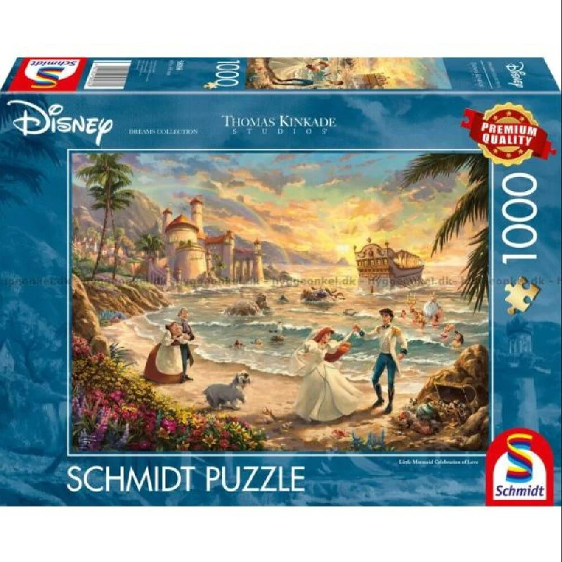 Schmidt Puzzle - Thomas Kinkade: Den Lille Havfrue 1000 brikker