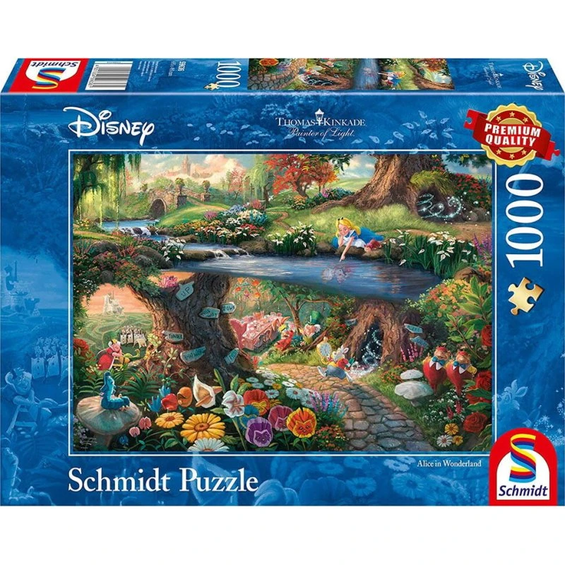 Disney Alice i Eventyrland puslespil – Thomas Kinkade, 1000 brikker