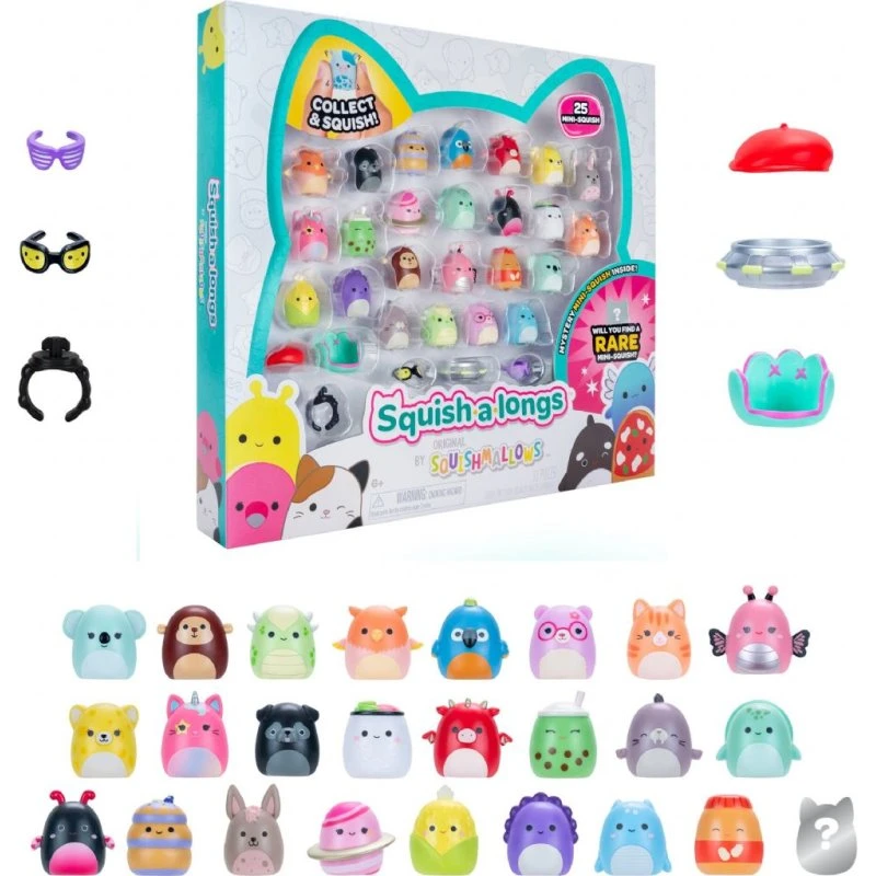 Squish-a-longs 25-pak 2,5 cm – mini Squishmallows