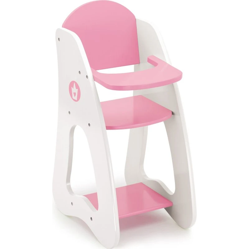 Bayer Princess World Dukkehøjstol - Pink/Hvid (op til 46 cm)